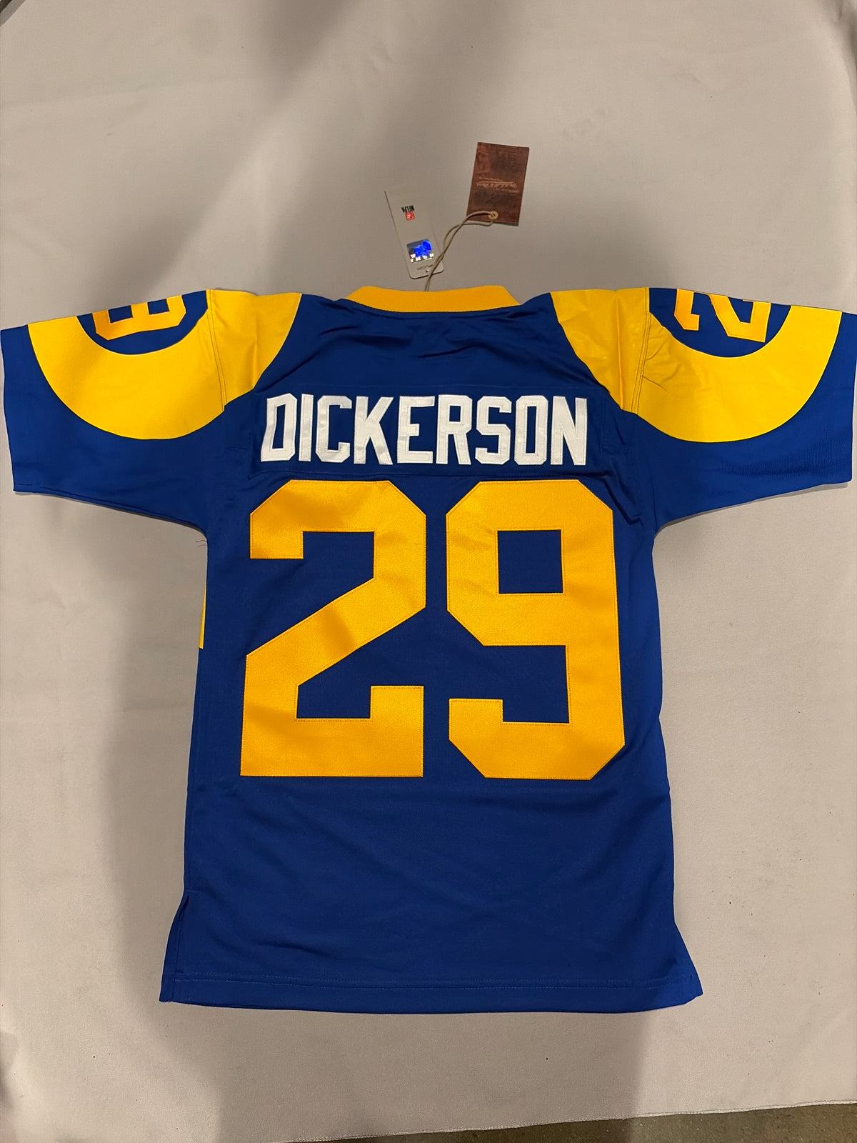 Los Angeles Rams NFL #29 Eric Dickerson Mitchell and Ness Men 1984 Throwback Legacy Collection Jersey