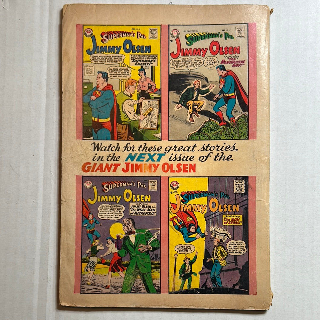 Jimmy Olsen By Dc Comics "Featuring Jimmy Olsen's Greatest Adventures with his Pal, SUPERMAN!" No. 2 Comic Book