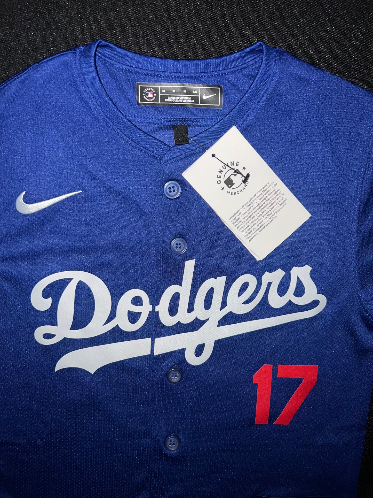 Los Angeles Dodgers MLB Nike Genuine Merchandise #17 Ohtani Royal Blue Kids Jersey