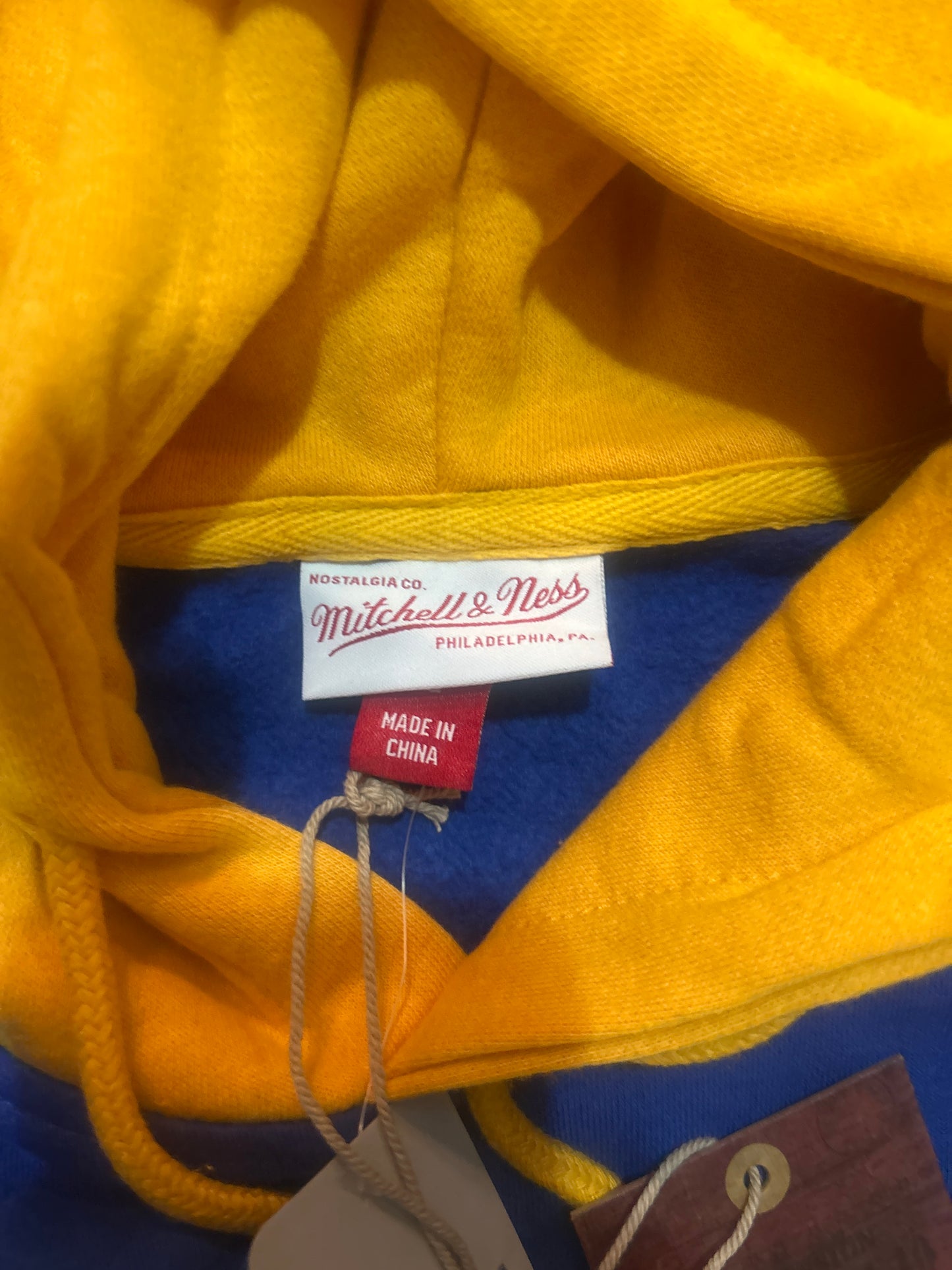 Los Angeles Rams NFL Mitchell & Ness Throwbacks Men Pocket Fleece Hoodie