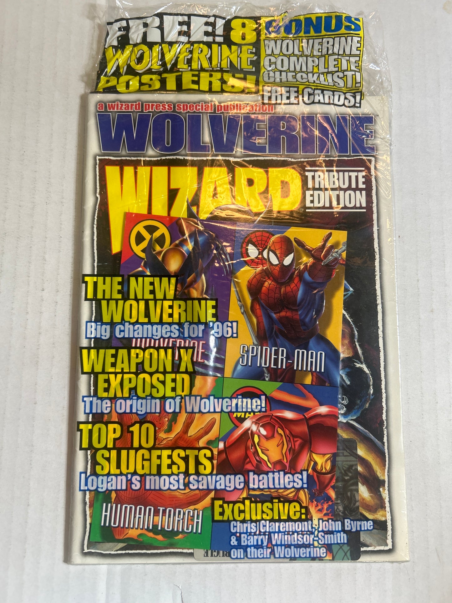 Wizard Tribute Edition Wolverine A Wizard Special Publication Comics Book with Authentic Poster