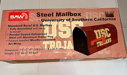 USC Trojans Steel Mailbox