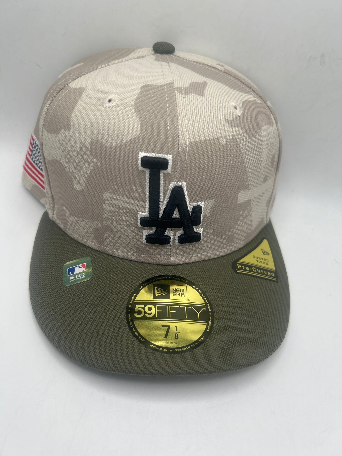Los Angeles Dodgers 2025 MLB Armed Force 59Fifty Fitted Pre-Curved Hat