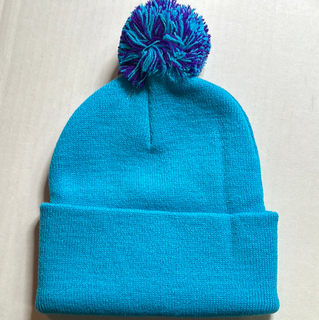 VINTAGE CHARLOTTE HORNETS NBA  KNIT POM BEANIE