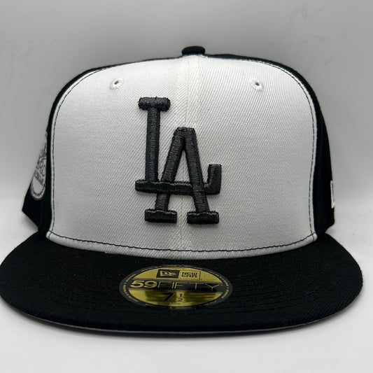 Los Angeles Dodgers MLB New Era 59Fifty Cooperstown Collection “LA 1980 All-Star Game” Side Patch Black/White Fitted Hat