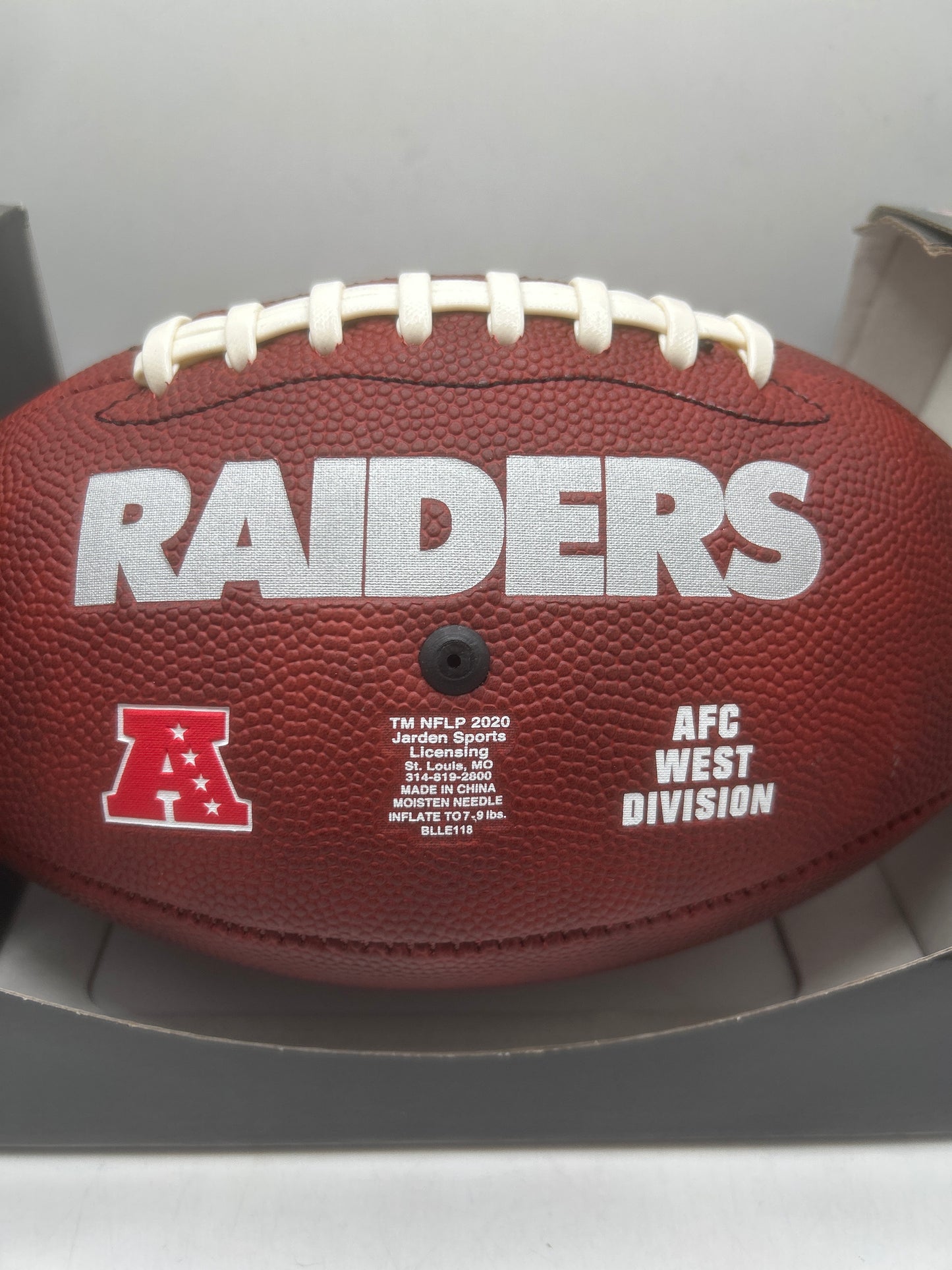 Las Vegas Raiders NFL Game Time Full Size Football with Autograph Pen Included