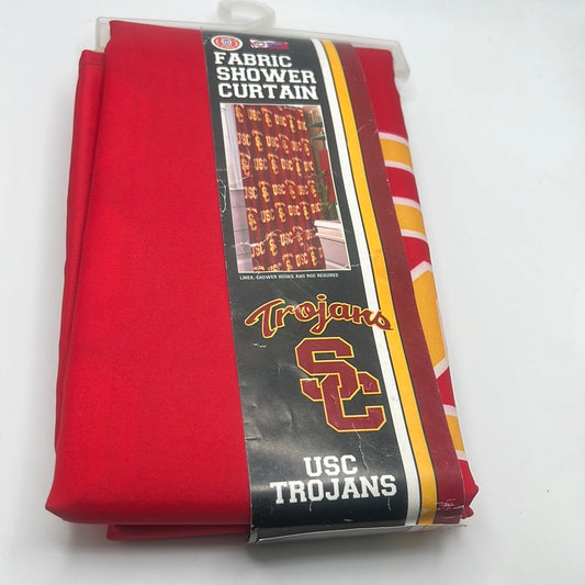 USC Trojans Fabric Shower Curtain 72”X72”