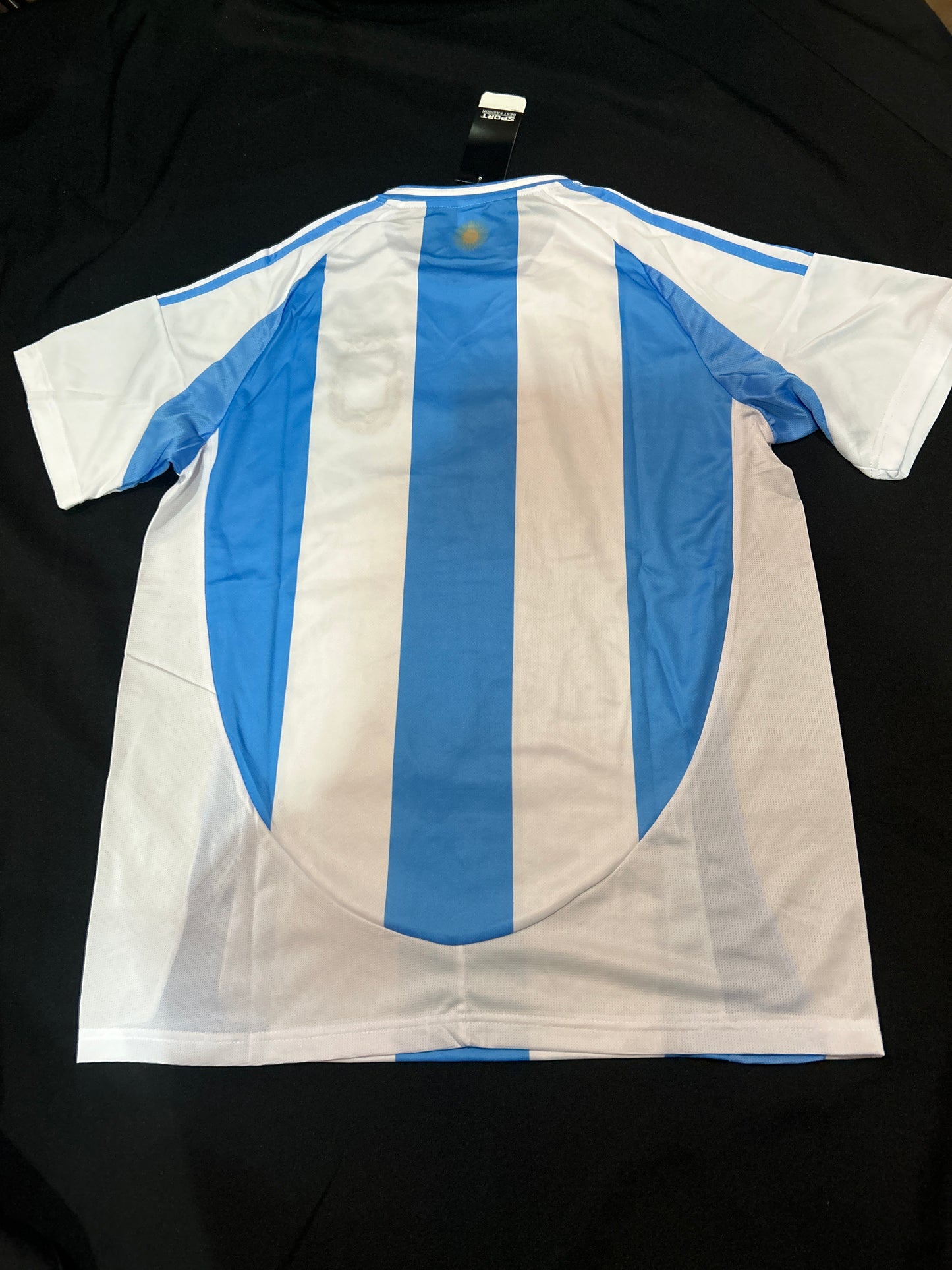 Argentina Soccer Team Striped Jersey and Shorts Set