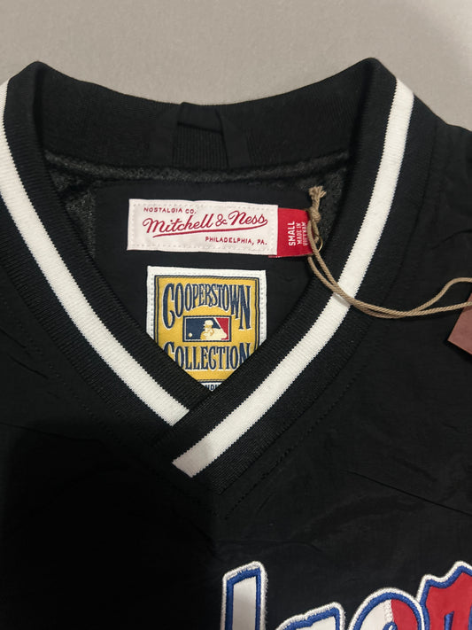 Los Angeles Dodgers MLB Mitchell & Ness Cooperstown Collection Black / Vintage Mexico Flag Nylon Pullover Jacket