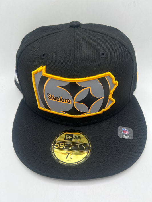 Pittsburgh Steelers NFL New Era Reflective State 59Fifty Fitted Hat