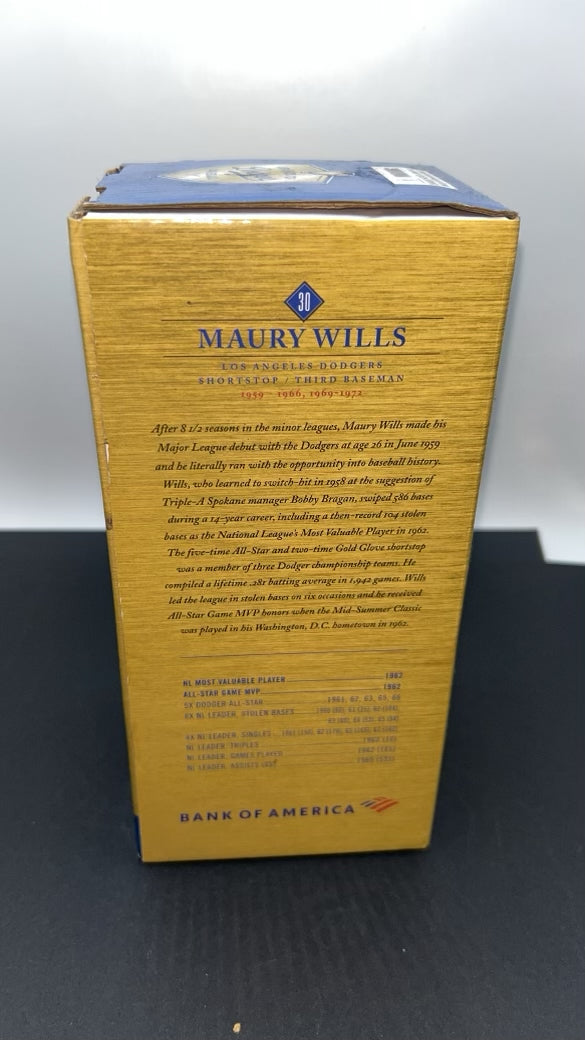Los Angeles Dodgers Maury Wills 2022 Legends Bobblehead