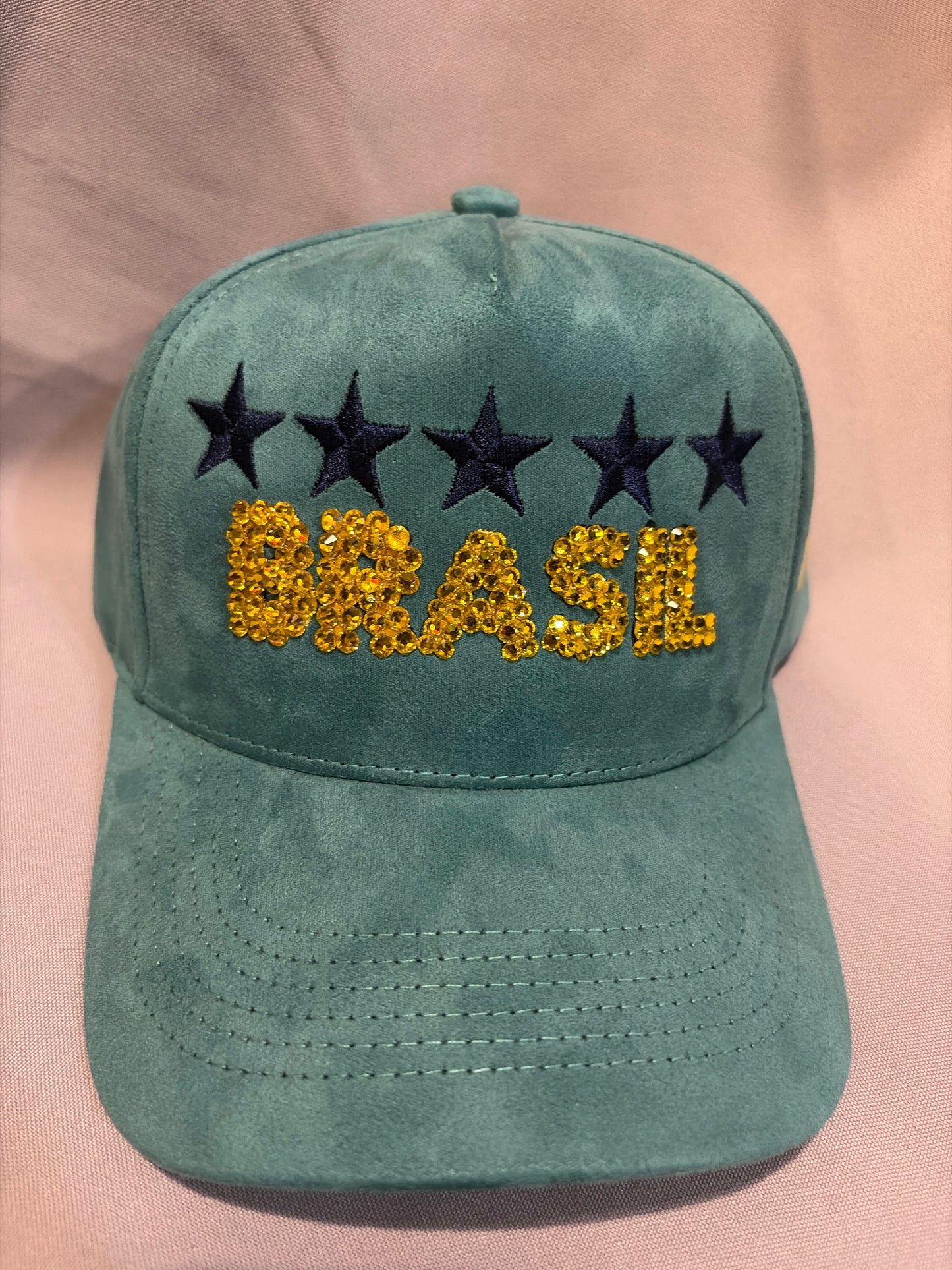 Brazil JSW A-Frame Bedazzled Adjustable Hat