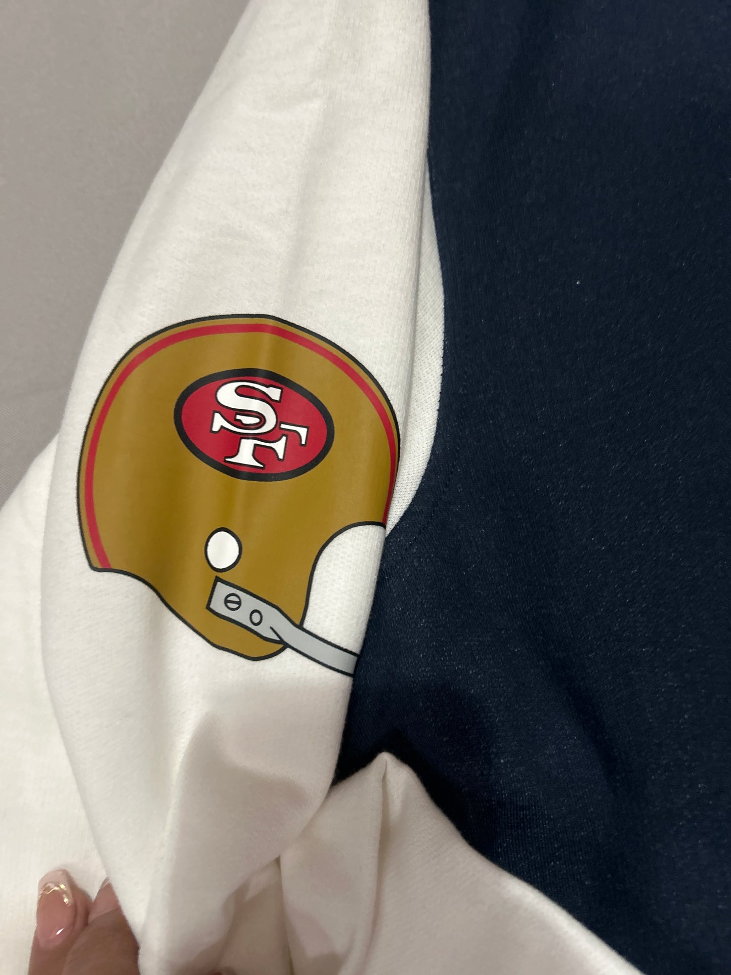 San Francisco 49Ers NFL Mitchell & Ness Washed Fleece Varsity Jacket