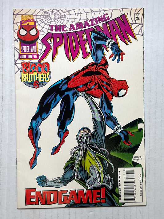 The Amazing Spider-Man by Marvel Comics Group “Blood Brothers” Part 6 of 6 #412 June 1996 Comic Book