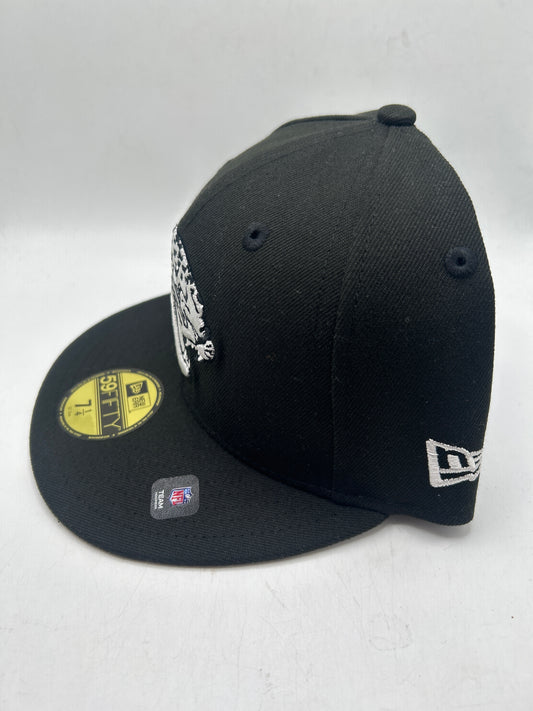 Jacksonville Jaguars NFL New Era 59fifty Classic Black/White Fitted Hat