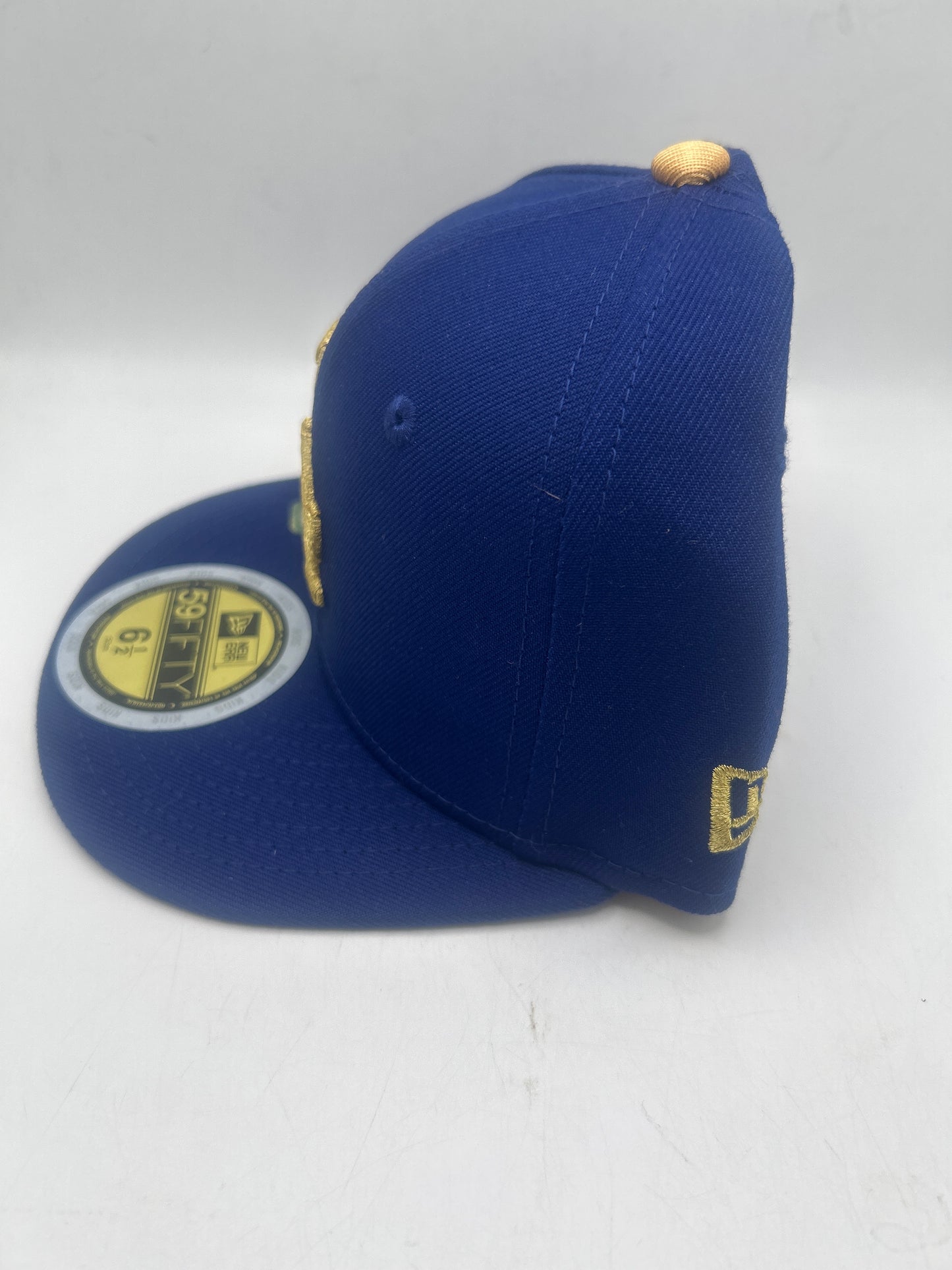 Los Angeles Dodgers World Series 2024 Champions 59Fifty Fitted Gold Edition Kids Hat