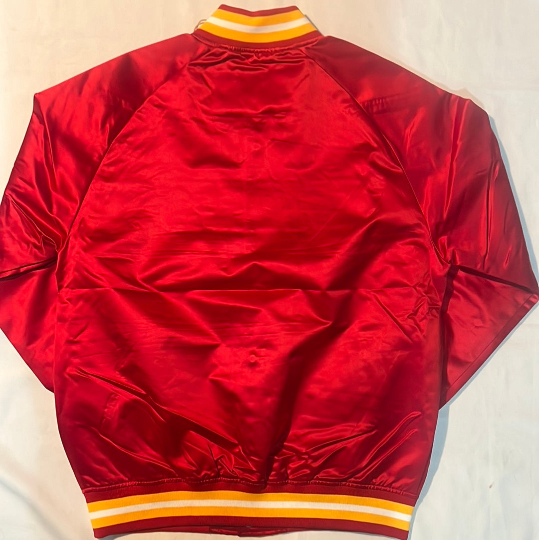 Kansas City Chiefs NFL Mitchell & Ness Nostalgia Co Throwback Satin Men’s Jacket