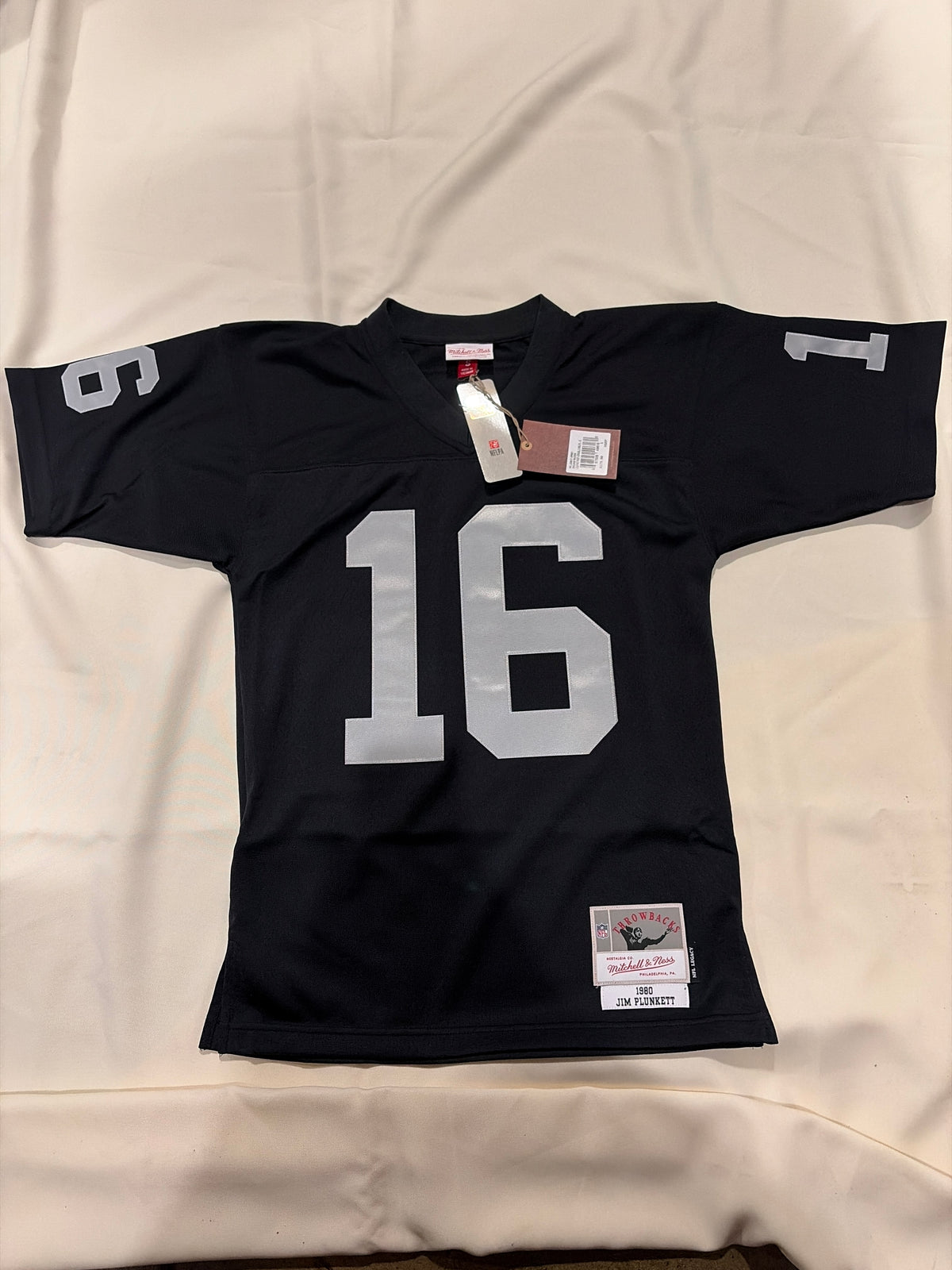 Las Vegas RAIDERS #16 JIM PLUNKETT Mitchell & Ness 1980 MEN Legacy Collection Jersey