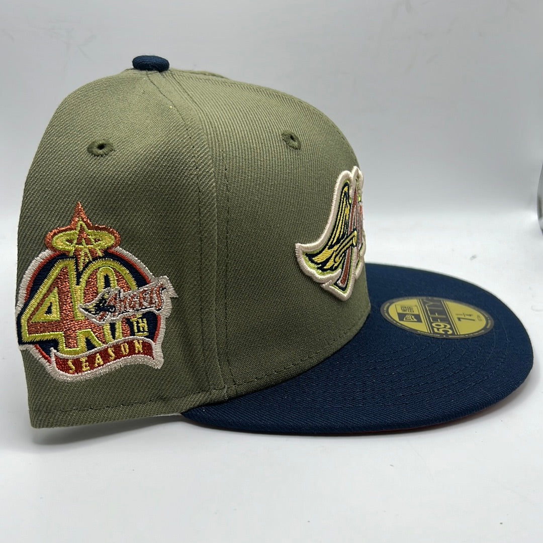 Los Angeles Anaheim Angels MLB New Era 40th Seasons 59Fifty Fitted Hat