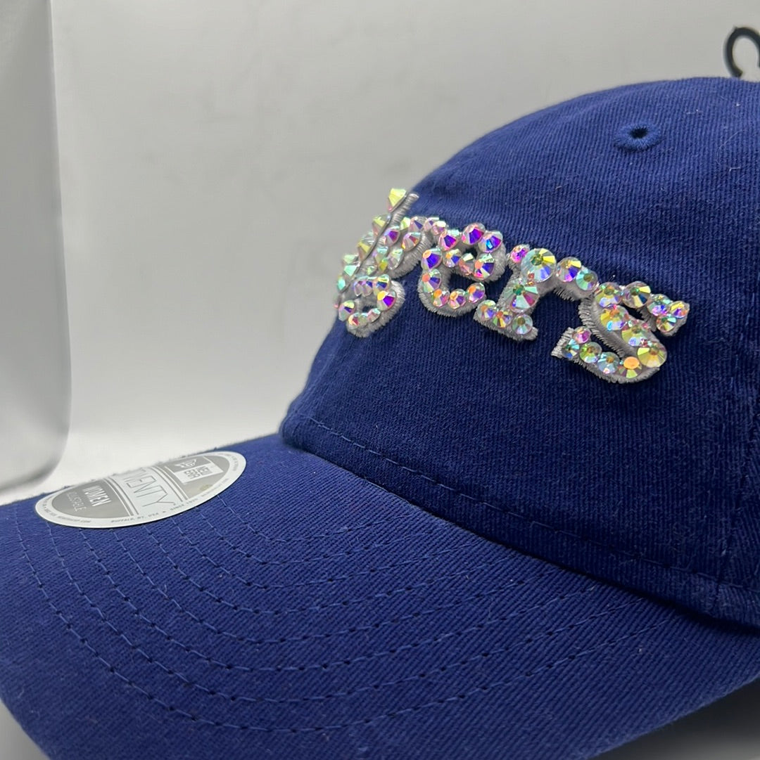 Los Angeles Dodgers MLB 9Twenty New Era Women Royal Blue Bedazzled Adjustable Hat