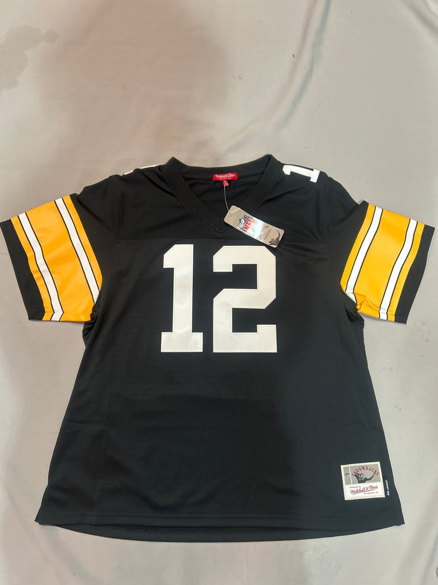 Pittsburgh Steelers NFL Mitchell & Ness #12 Bradshaw Throwback Legacy Women Jersey