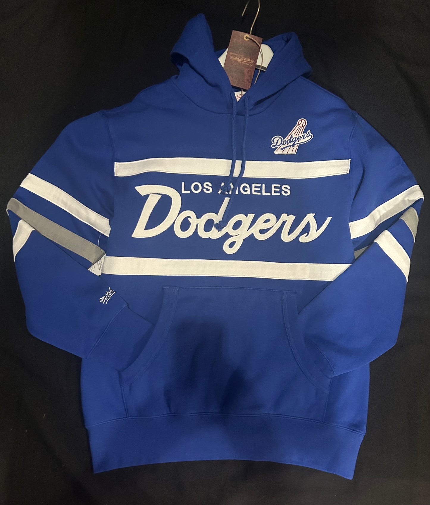 Los Angeles Dodgers MLB Mitchell & Ness Nostalgia Co Head Coach Men  Hoodie