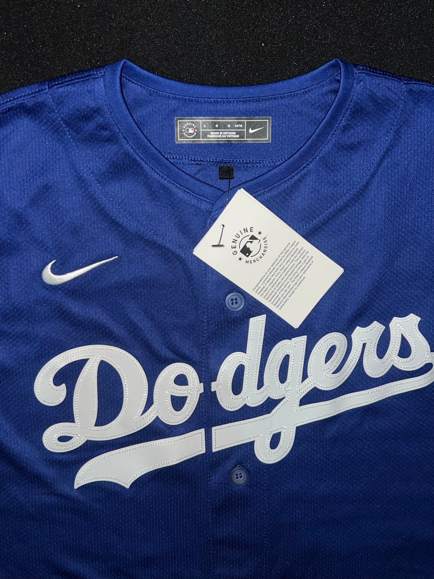 Los Angeles Dodgers MLB Nike Genuine Merchandise Royal Blue Youth Jersey