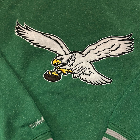 Philadelphia Eagles NFL Mitchell & Ness Snow Washed Fleece Vintage Jacket Men