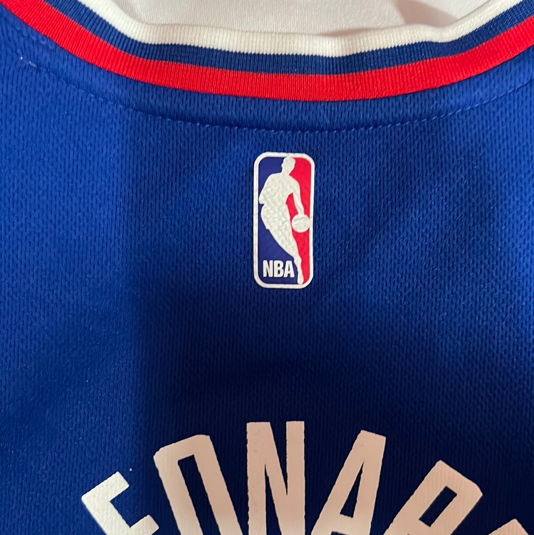 Los Angeles Clippers NBA Nike #2 Leonard Kids Icon Authentic Replica Blue Jersey