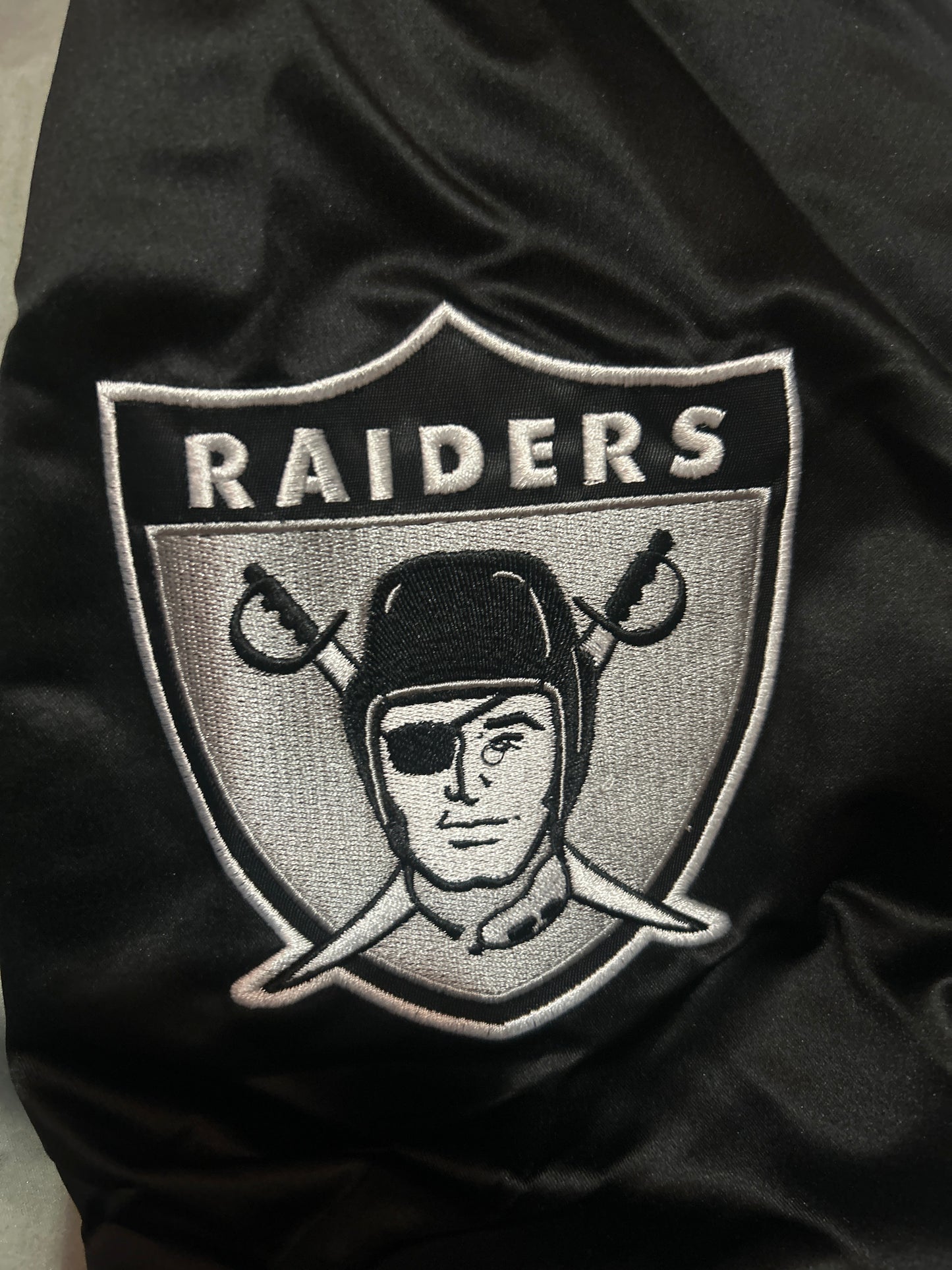 Las Vegas Raiders NFL Mitchell &amp; Ness #34 Jackson Lightweight Satin Jacket