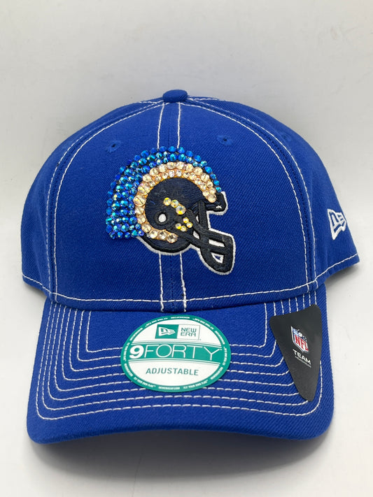 Los Angeles Rams NFL New Era 9Forty Logo Bedazzle Royal Blue Adjustable Hat