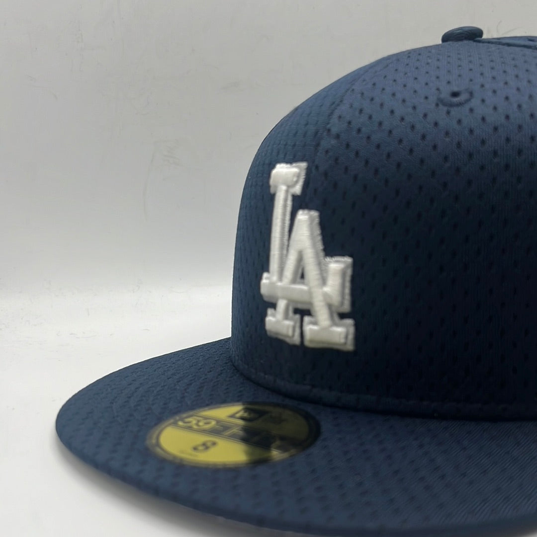 Los Angeles Dodgers MLB New Era 59Fifty Genuine Merchandise Anniversary 1958-2008 Patch Fitted Hat