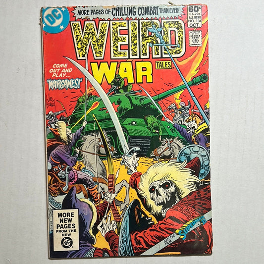 Weird War Tales By DC Comics "Come out and Play Wargames" No. 104 Comic Book