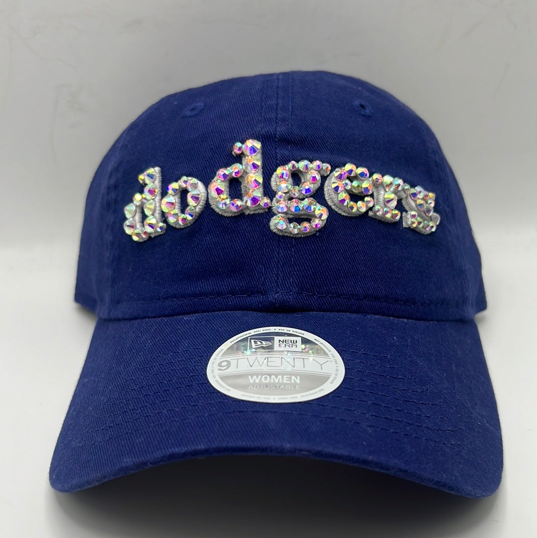 Los Angeles Dodgers MLB 9Twenty New Era Women Royal Blue Bedazzled Adjustable Hat