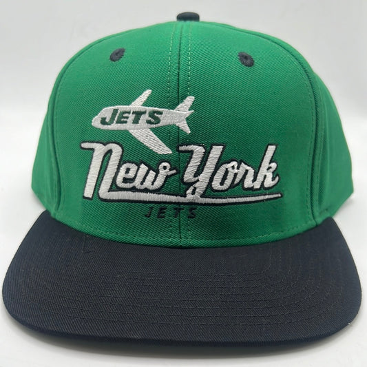 Vintage New York Jets NFL Black Visor Snapback