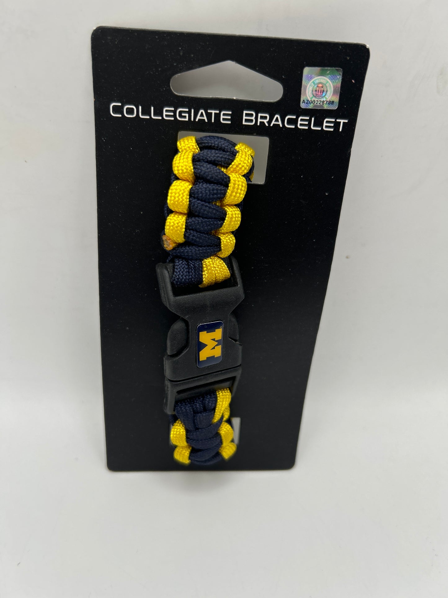 Michigan Wolverines Collegiate Survivor Bracelet