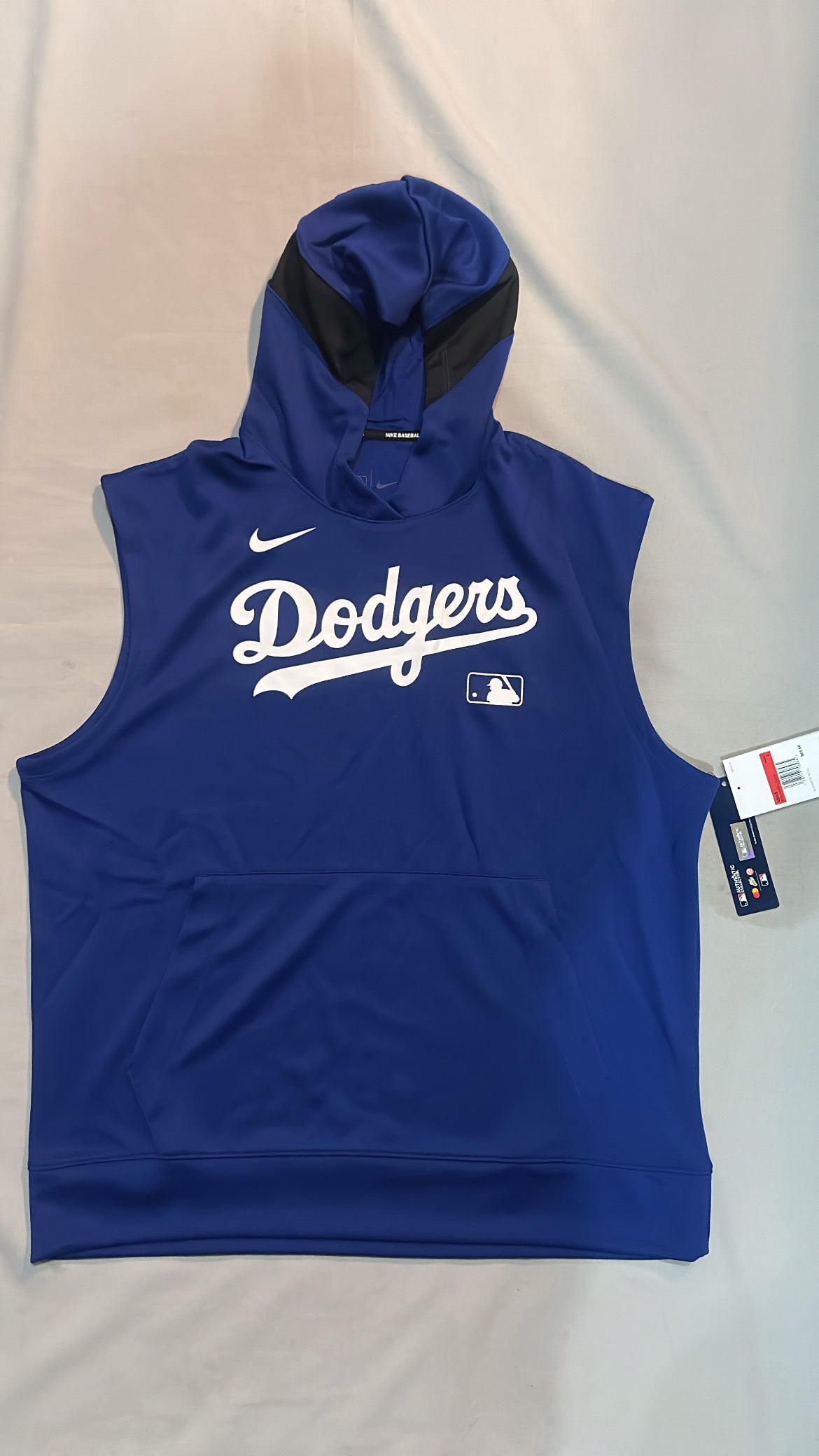 Los Angeles Dodgers MLB Nike Authentic Collection Dri-Fit Sleeveless Hoodie
