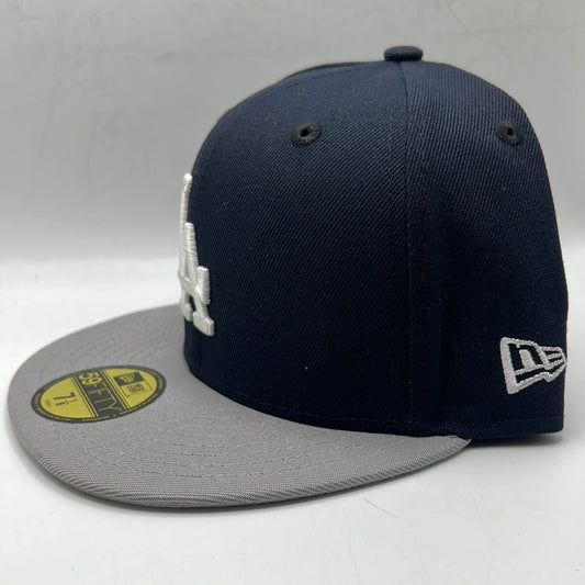 Los Angeles Dodgers MLB New Era 59Fifty Navy/ Grey Fitted Hat