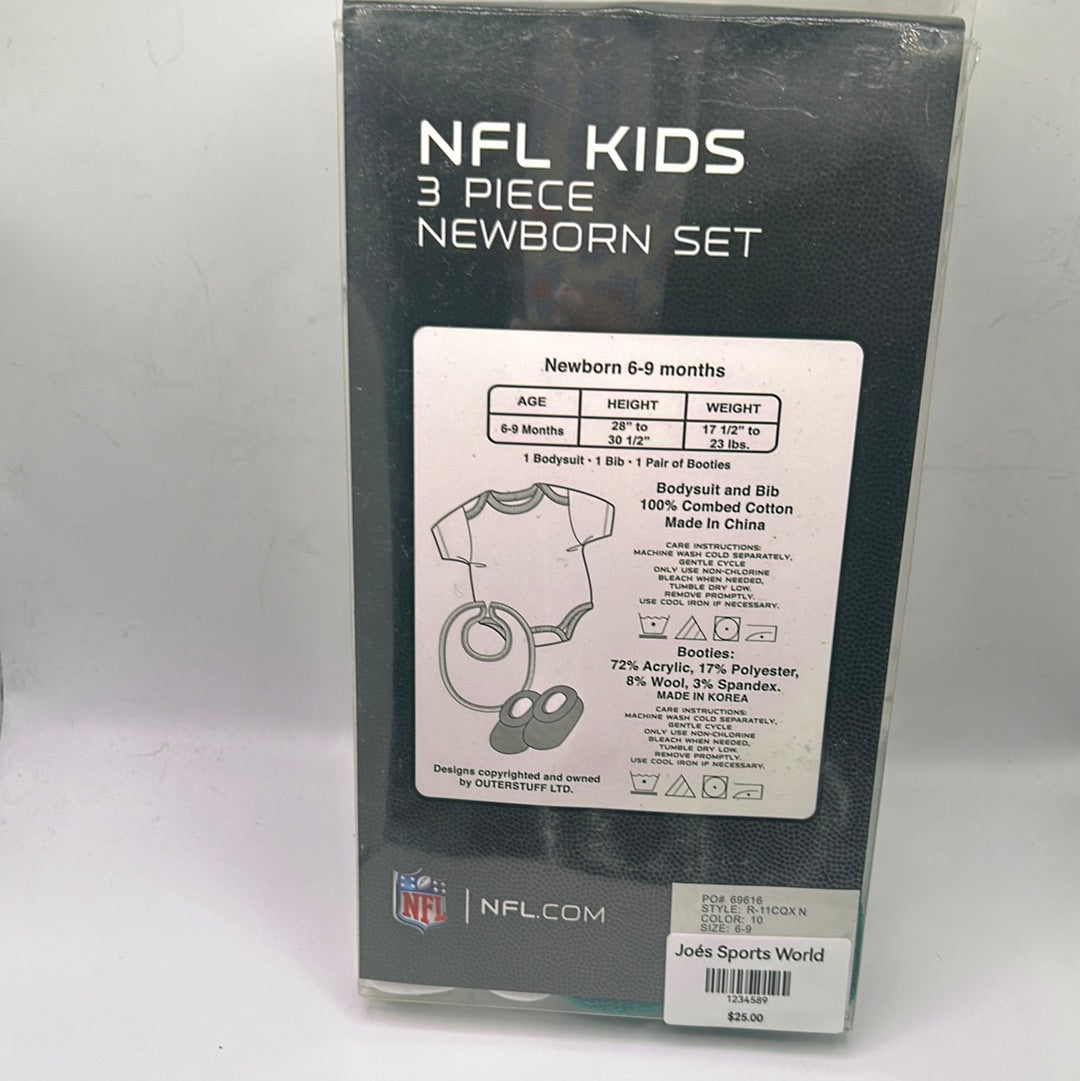 Miami Dolphins NFL Kids 3 PC Newborn Set