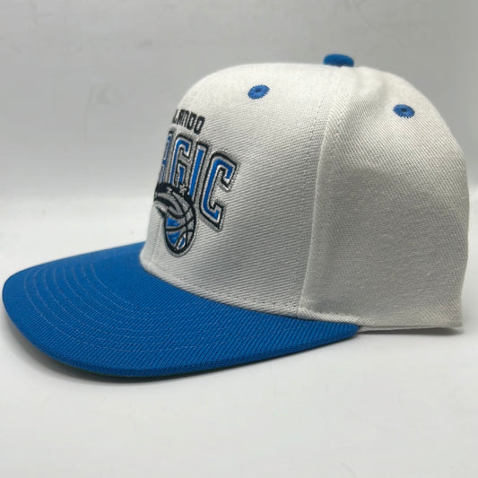 Vintage Orlando Magic NBA Adidas Retro White/ Magic Blue Snapback Hat