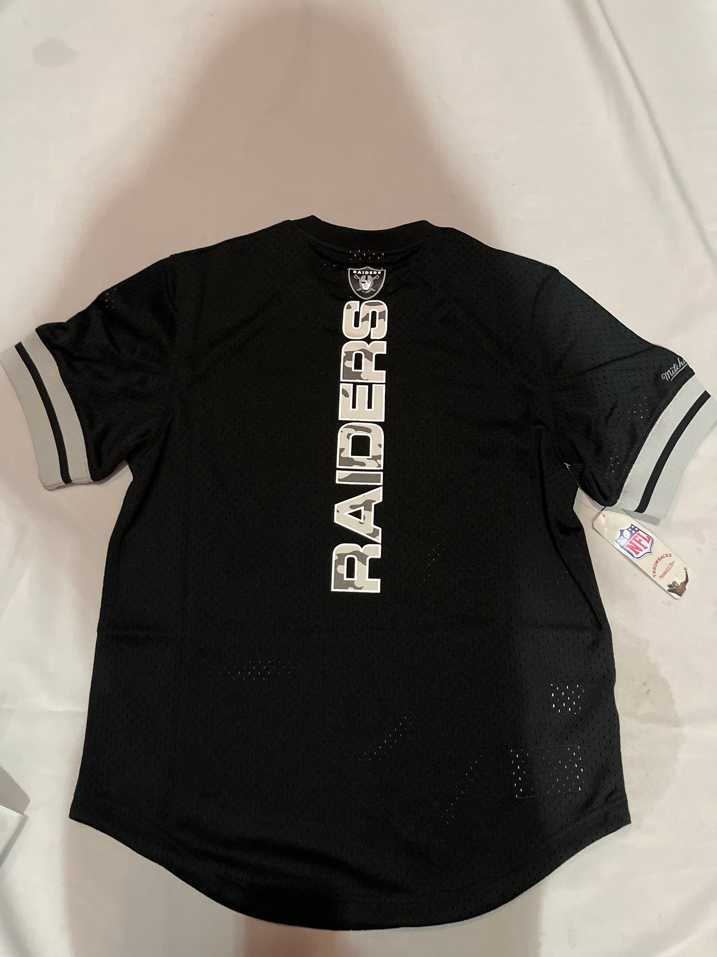 Las Vegas Raiders NFL Camo Reflective Mesh Crew Neck Raiders