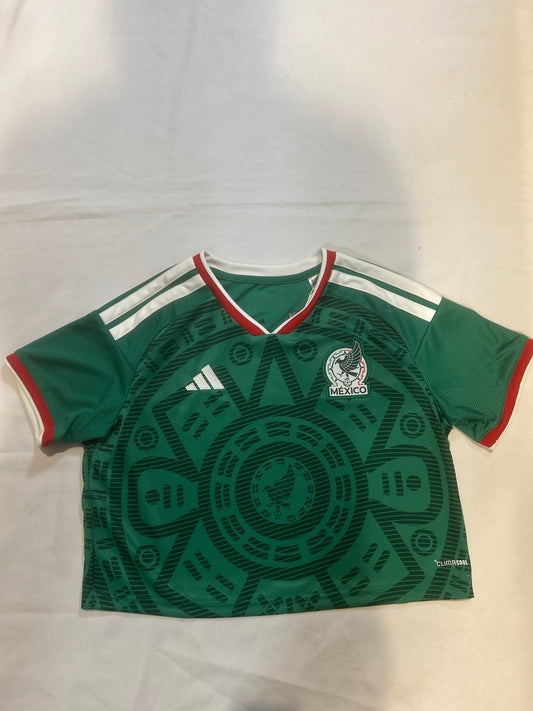 Mexico Adidas ClimaCool Regular Fit 2026 Soccer Women Crop Jersey
