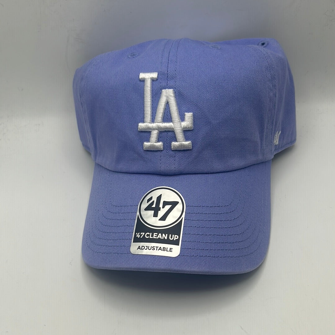 Los Angeles Dodgers 47 Clean Up Adjustable Hat - Lavender