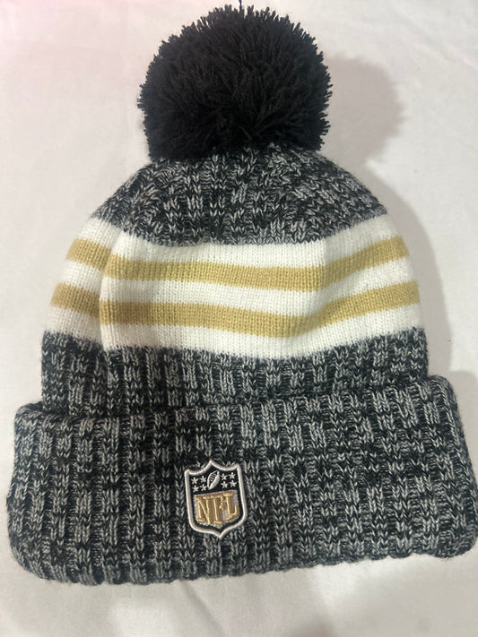 New Orleans Saints NFL New Era One Time Removable Pom Knit Beanie