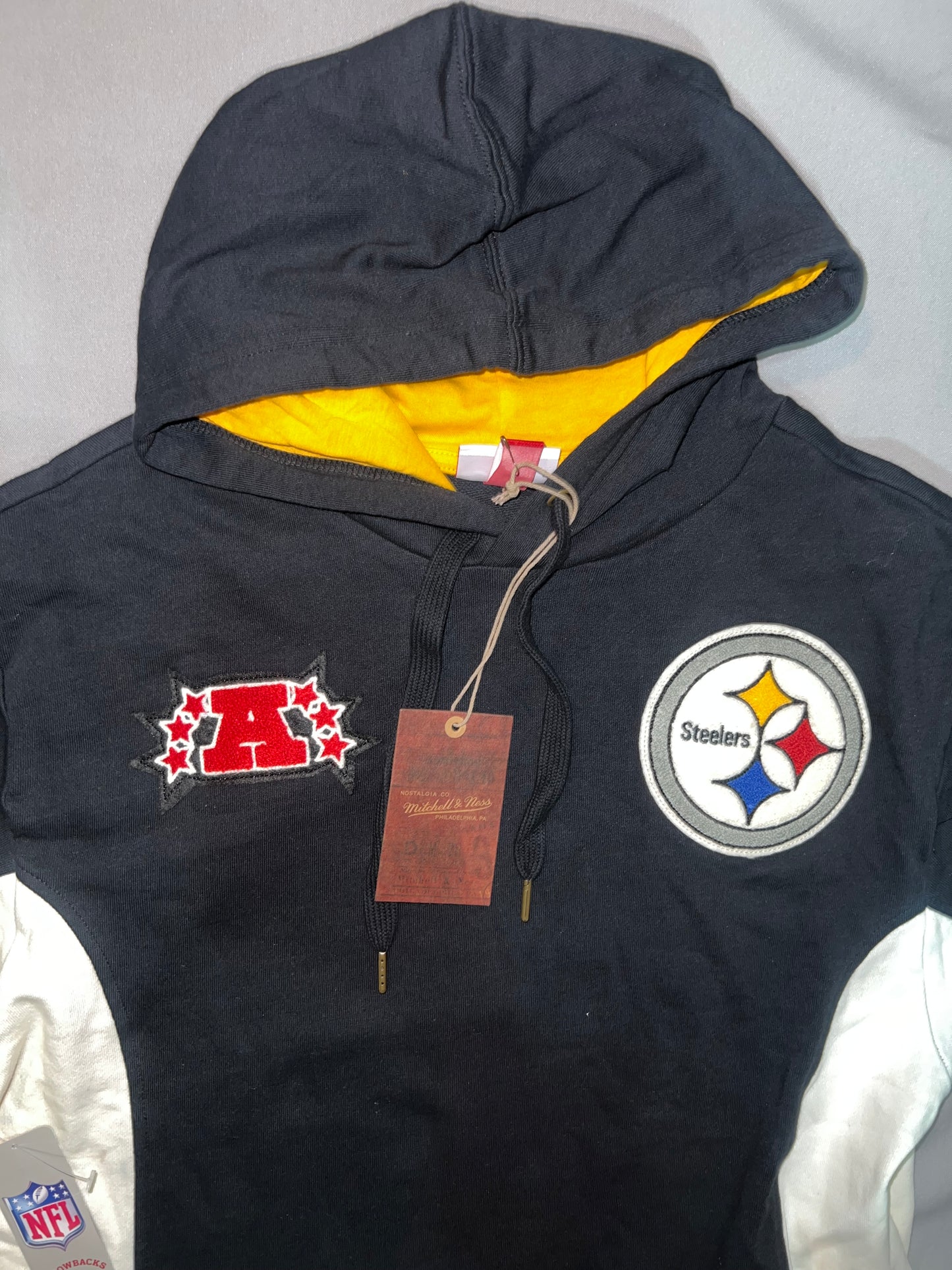 Pittsburgh Steelers NFL Mitchell & Ness Throwback Team Legacy French Terry Hoodie