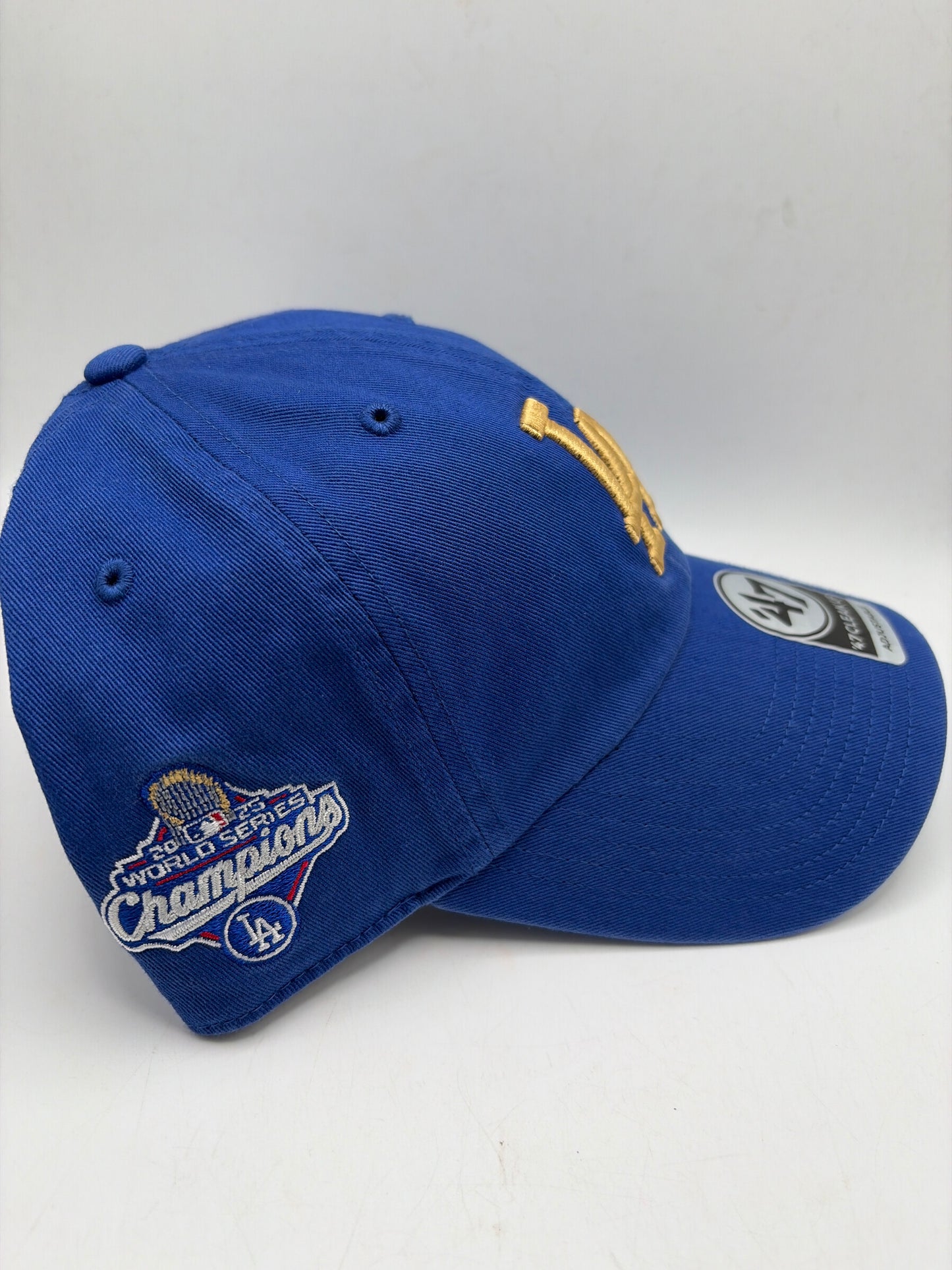 Los Angeles Dodgers MLB 47 Clean up Genuine Merchandise World Series Champions 2025 Gold Adjustable Hat