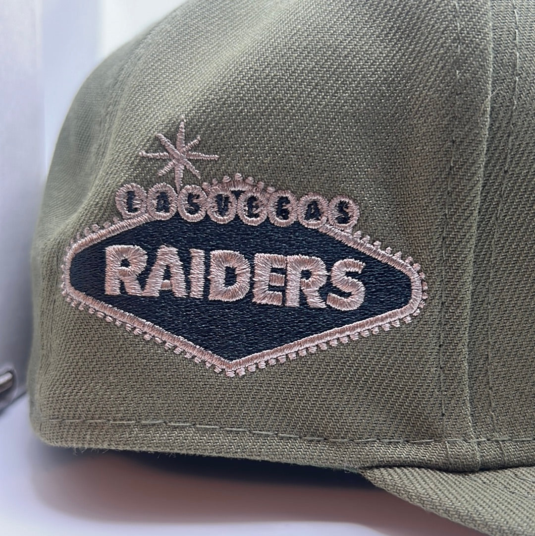 Las Vegas Raiders 59Fifty New Era Side Patch and Camouflage Visor Fitted Hat