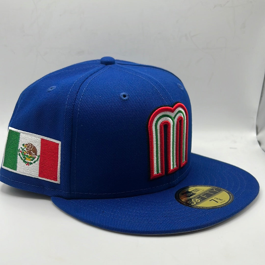 Mexico World Baseball Classic 59FIFTY New Era Fitted Hat Royal Blue