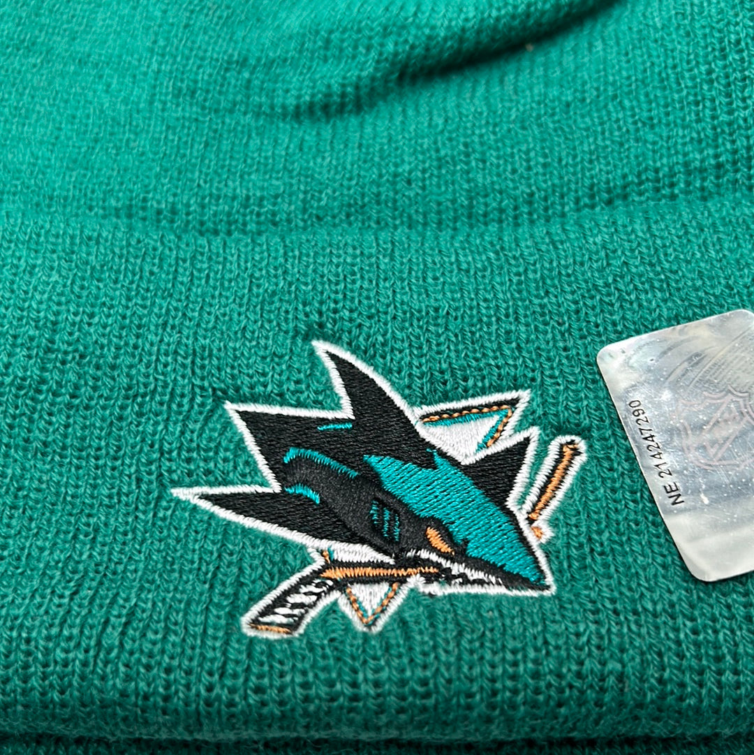 San Jose Sharks NHL Teal Zephyr Knit Pom Beanie