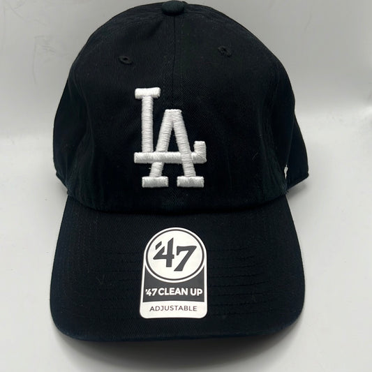 Los Angeles Dodgers MLB Genuine Merchandise 47 Clean Up Classic Black Adjustable